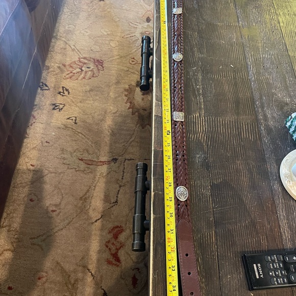 Brighton Brown Women’s Large Leather Belt with Silver Buckle - Picture 8 of 8